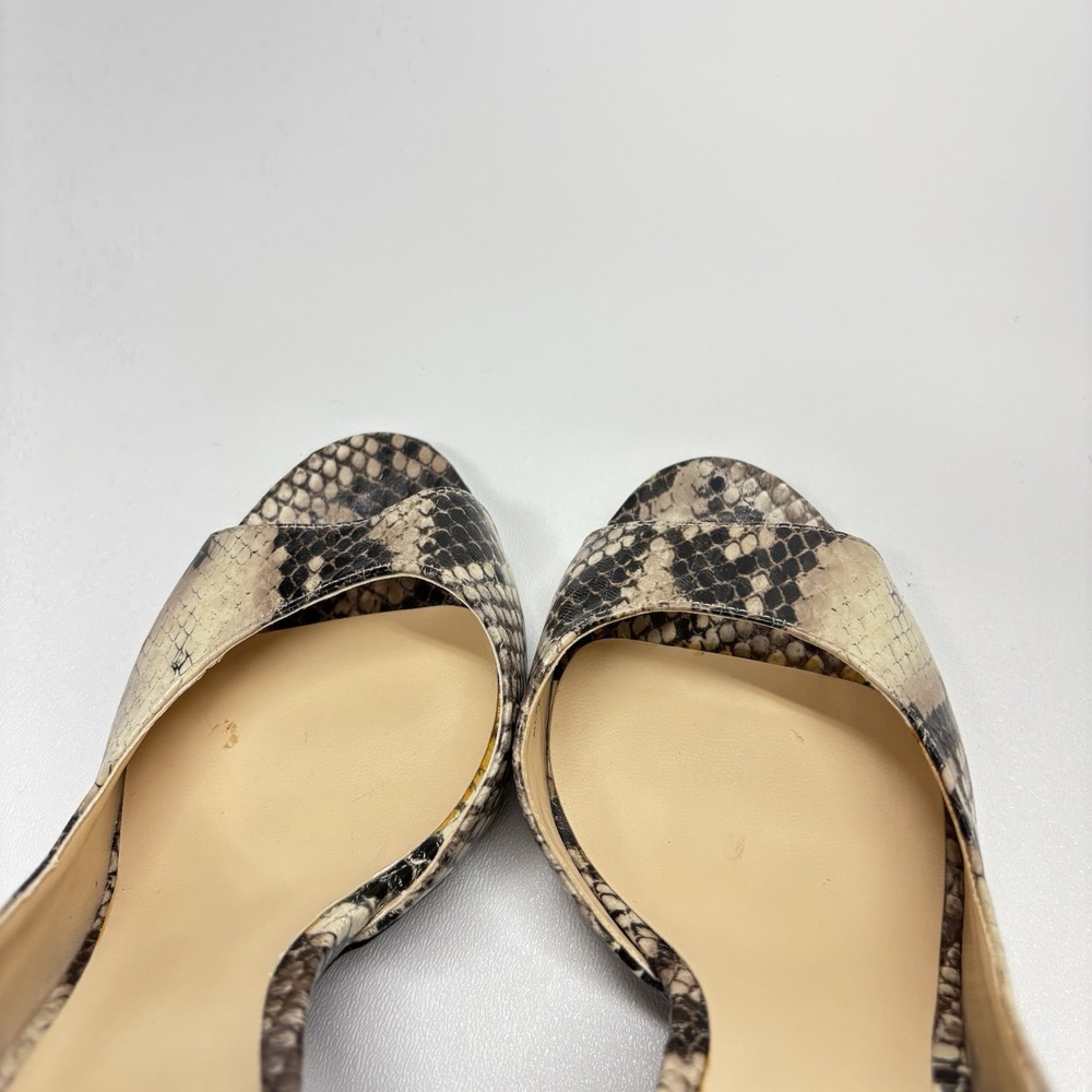 Worthington D'Orsay Peep Toe Heels Size 6 M Snakeskin Stiletto Sexy Party Y2K - Picture 10 of 15